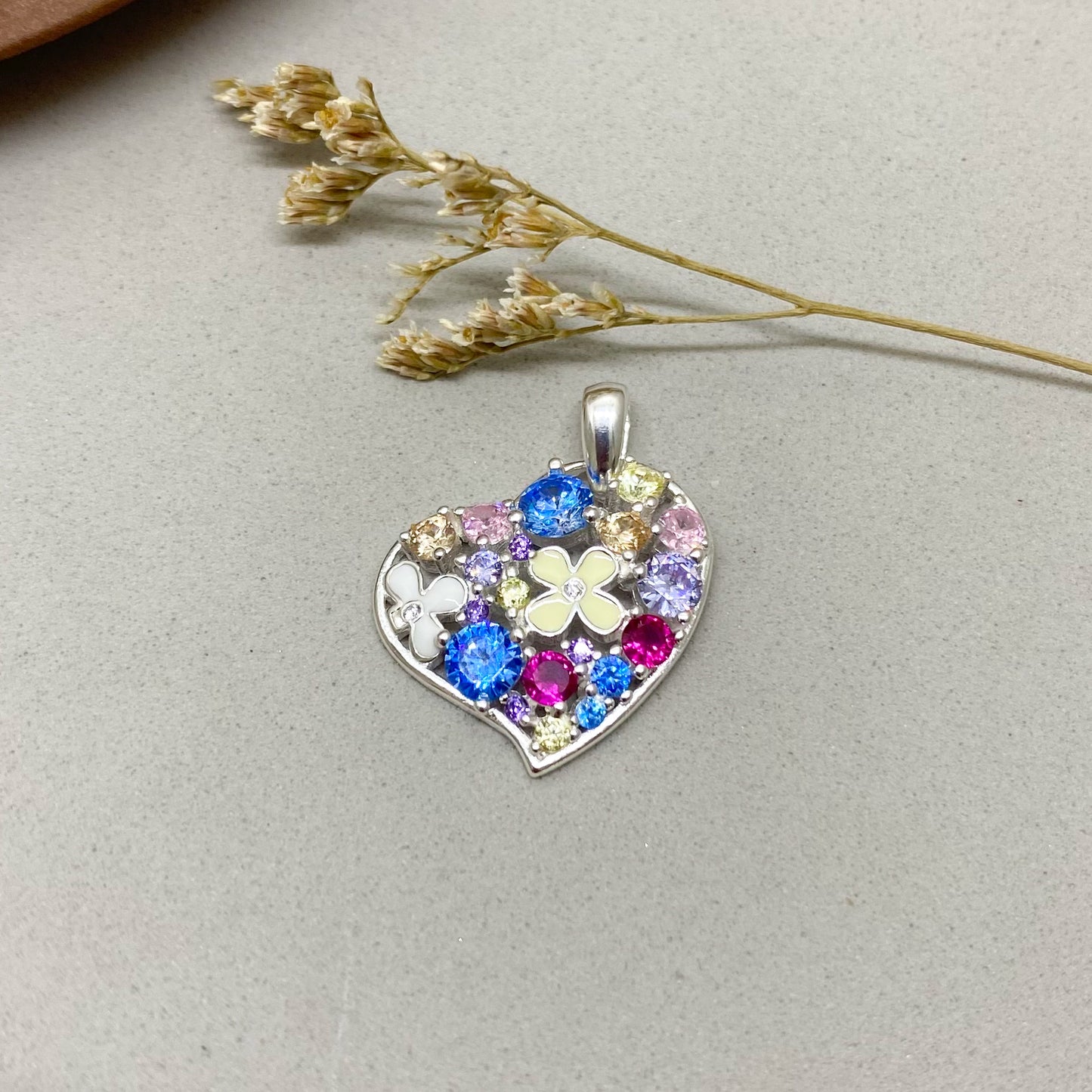 Dije Corazón-Colores