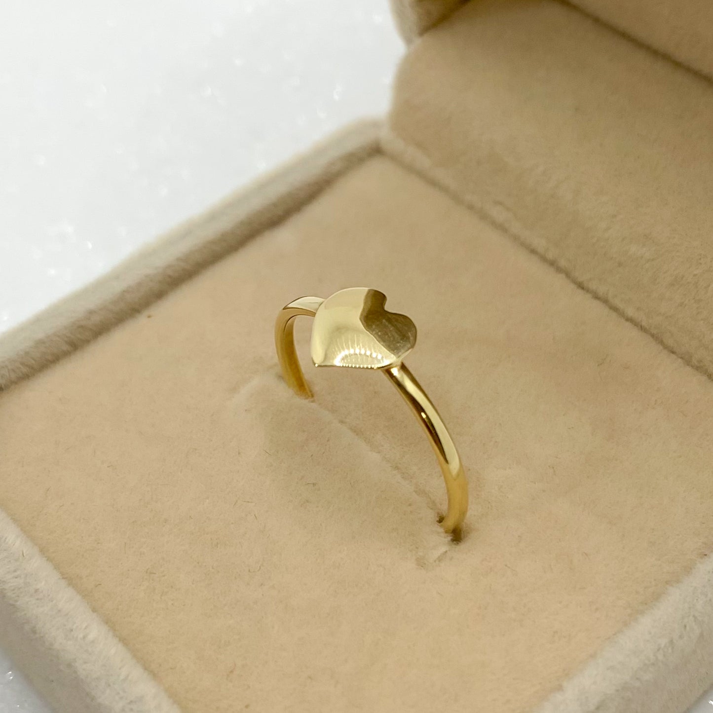 Anillo Corazón Liso