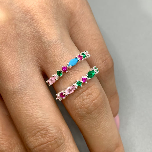 Anillo multicolor