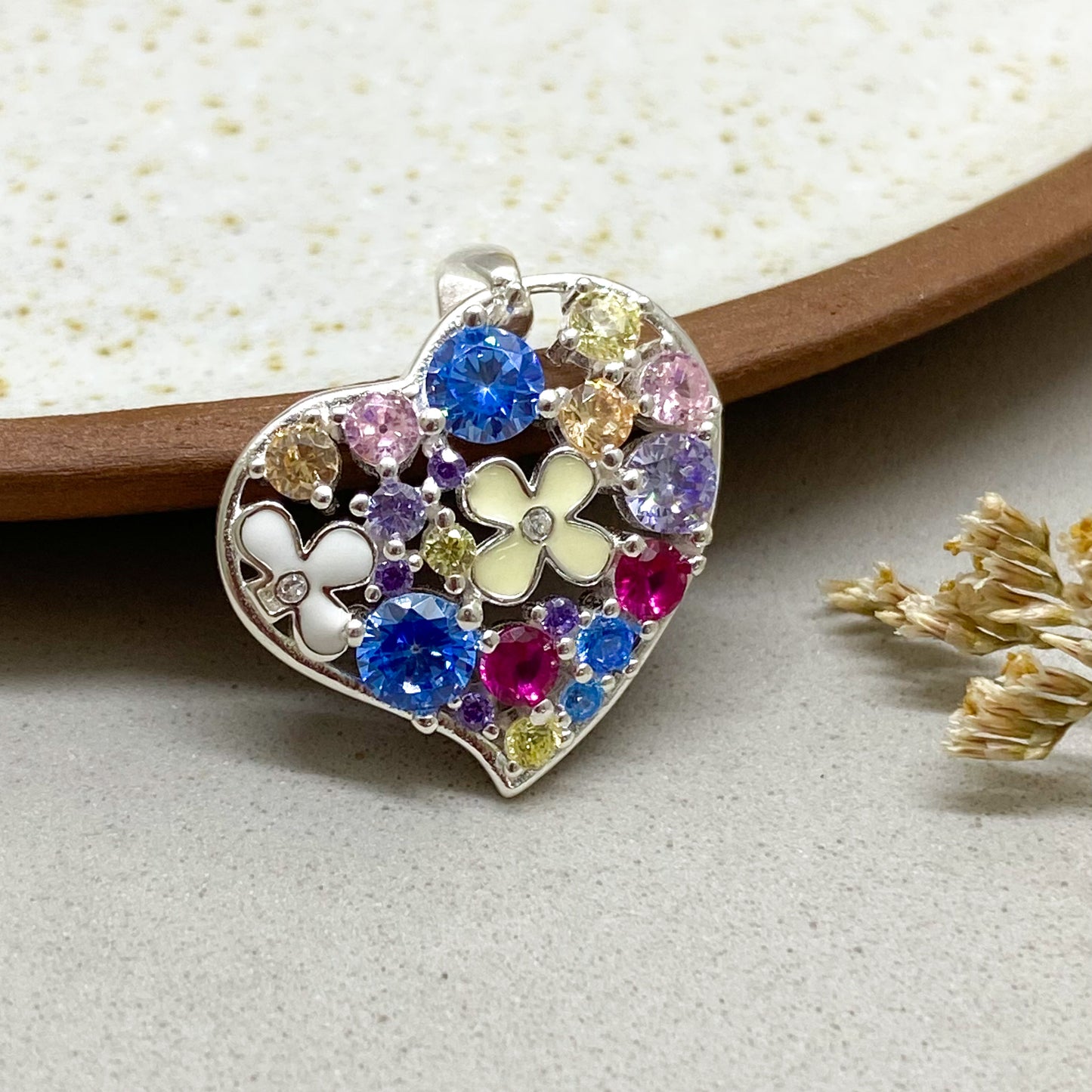 Dije Corazón-Colores