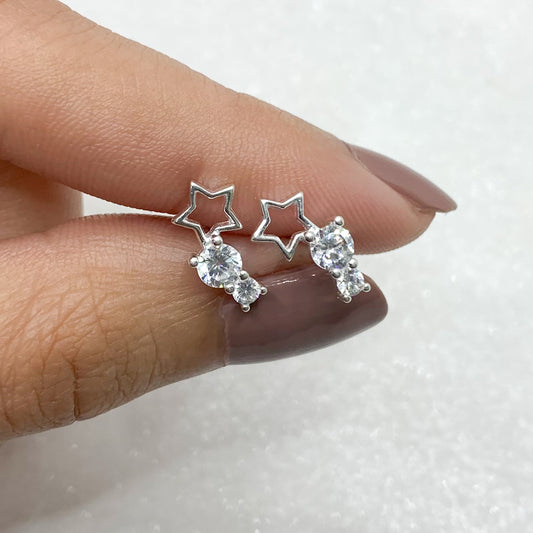 Aro estrella con piedras circones