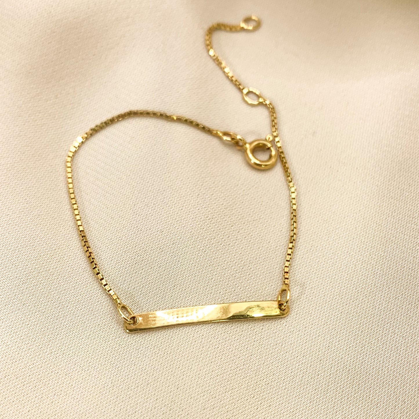 Pulsera Portanombre para Bebé Oro 18K-Italy