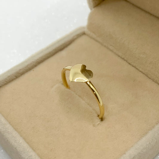 Anillo Corazón Liso