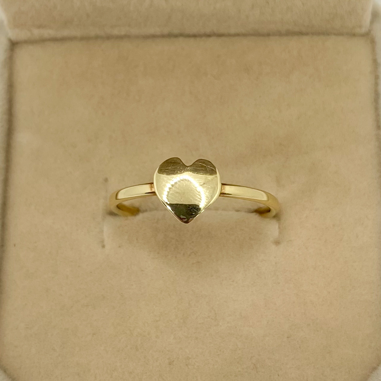 Anillo Corazón Liso